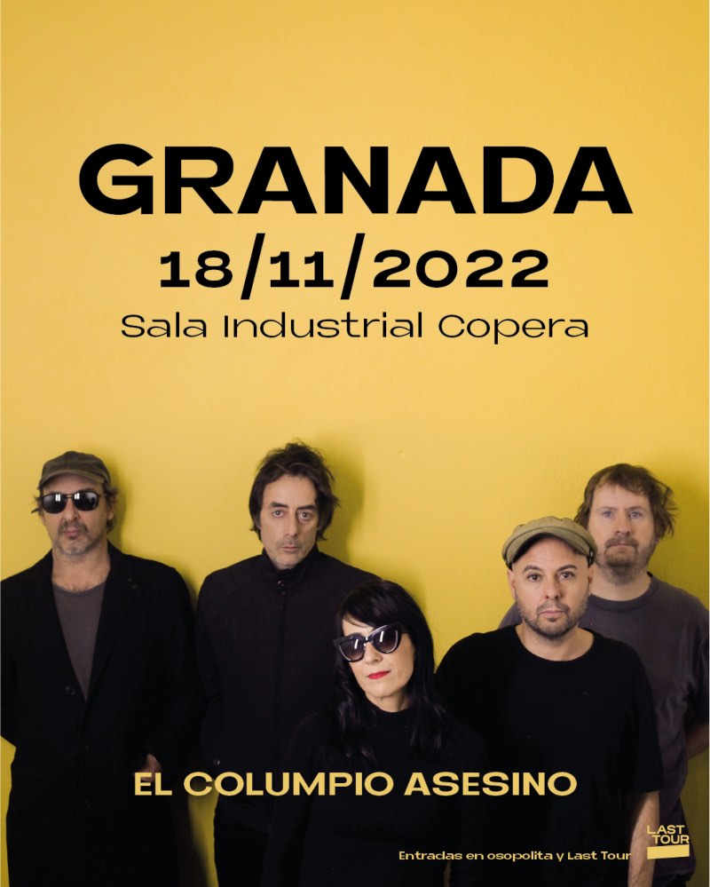 Cartel concierto El Columpio Asesino en Granada.