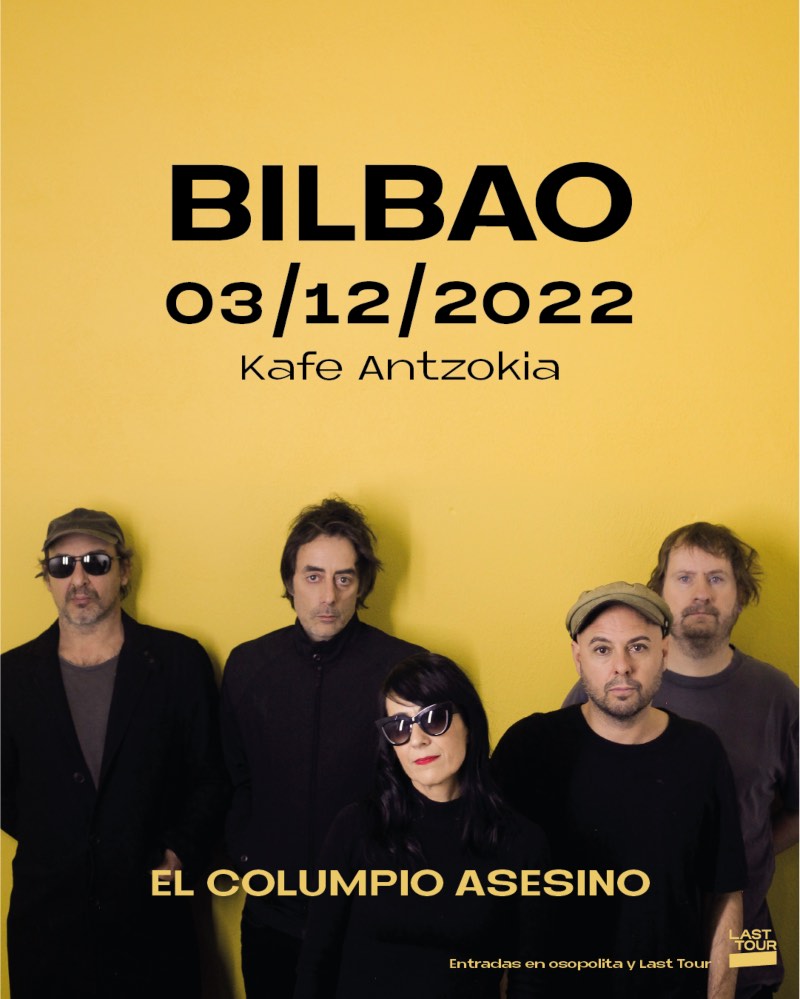 Cartel concierto El Columpio Asesino en Bilbao.