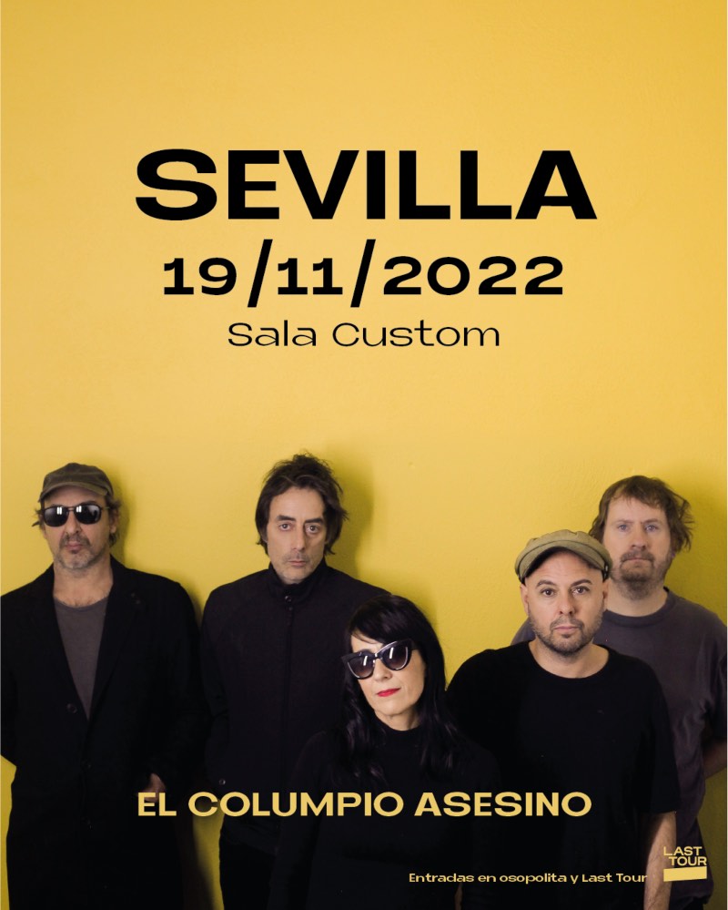 Cartel concierto El Columpio Asesino en Sevilla.
