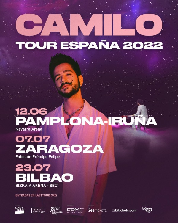 Camilo Tour España 2022, Pamplona, Zaragoza y Bilbao