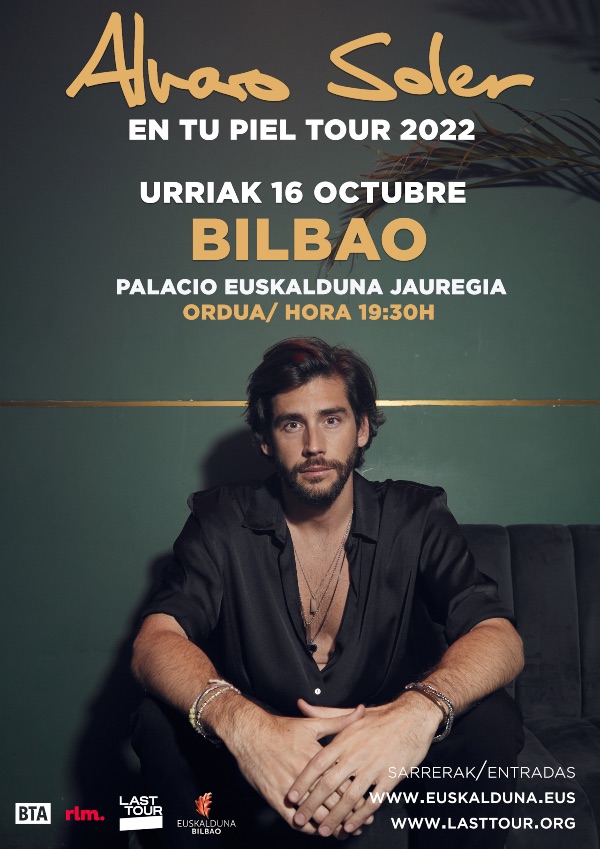 Alvaro Soler concierto Bilbao, Palacio Euskalduna