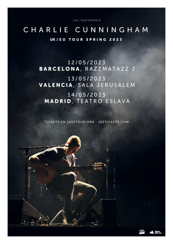Concierto de Charlie Cunningham en Barcelona, Valencia y Madrid